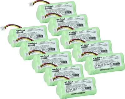 Produktbild von vhbw 10x Akku Ersatz für 82-67705-01, BTRY-LS42RAAOE-01 für Barcodescanner POS (800 mAh, 3,6 V, NiMH)