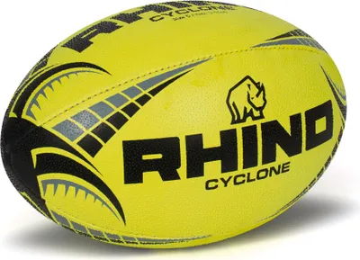 Produktbild von Rhino Rugbyball Cyclone Fluo Gelb Größe 3 Trainingsball