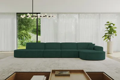 Produktbild von ALTDECOR Ecksofa in L-Form MARI-L3 - 413x171x79,5 cm Grün - Corner Sofa Bett Eckcouch Couch Wohnlandschaft Cauchsofa