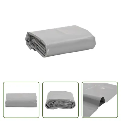 Immagine prodotto di The Living Store telone grigio 1,5x2,5 m 650 g/m²