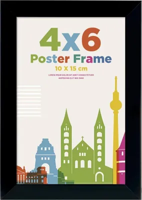 Obrázok produktu pre Egofine rám obrazu 10x15 drevený rám akrylové sklo MDF