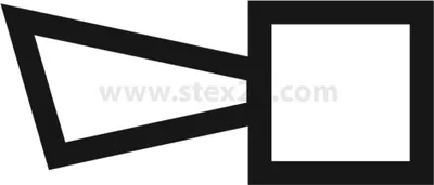 Produktbild von Georg Schlegel Bezeichnungsschild Grafik-Symbol Signalhorn weiß - 1 Stück