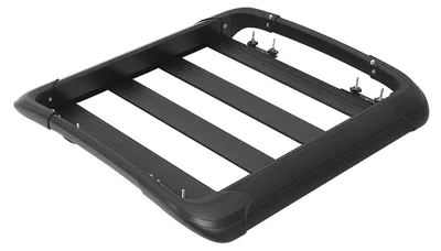 Productafbeelding van Dakdragerbagagebak, 965 x 965 x 142 mm, universeel, robuust bagagebak voor op het dak, draagvermogen 68,04 kg, bagagedrager voor op het dak, geschikt voor kruiskoppen tot 3,54 x 1,97 inch, voor SUV's en vrachtwagens