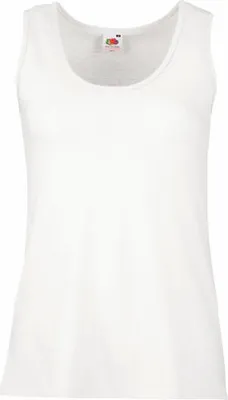Produktbild von Fruit of the Loom - Lady-Fit Valueweight Vest - White - S