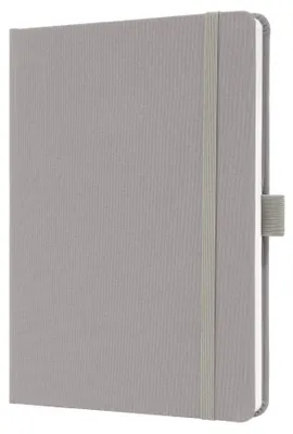 Produktbild von SIGEL JN403 Notizbuch Jolie - liniert - ca. A5 - hellgrau - Hardcover - 192 S. -