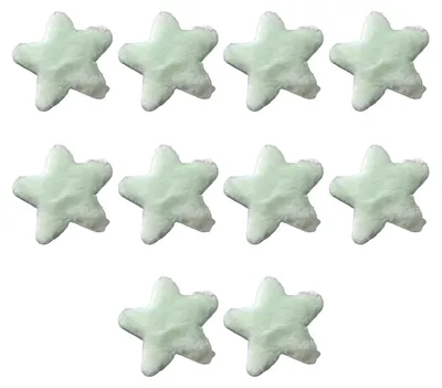 Produktbild von 10er-Pack Haarspangen für Mädchen, Plüschsternform, stabiler Halt, Macaron-Farbe, Herbst-Winter-Accessoires