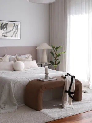 Obrázek produktu pro Hanah Home, Nu Bench - hnědá, Sitzpuff, 100 % POLYESTER, Braun, 106 x 46 x 45 cm