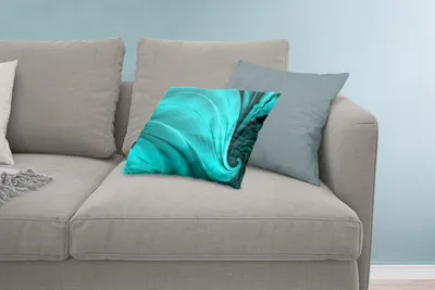 Produktbild von MuchoWow® Zierkissen Sofakissen Wohnzimmer Dekokissen 60x40 cm Hintergrund mit den Farben einer Pfauenfeder - Kopfkissen - Polster mit Foto