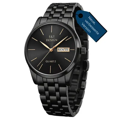 Produktbild von Herren Armbanduhr Quarz Analog mit Datum & Wochentag