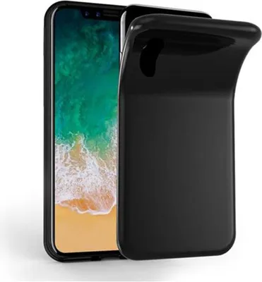 Produktbild von Cadorabo Hülle für Apple iPhone X / XS Schutz Hülle in Schwarz Schutzhülle TPU Silikon Cover Etui Case