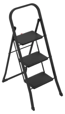 Obrázek produktu pro Kuchyňský regál, rozměry 82x52x42 cm, 2 police, ocelová konstrukce, barva černá