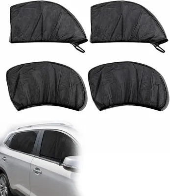 Produktbild von Autosonnenschutz 4 Stück, UV-Schutz, elastisch und atmungsaktiv, für Auto