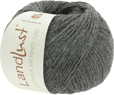 Produktbild von Lana Grossa Landlust Alpaka Merino 160 408 Dunkelgrau 50g