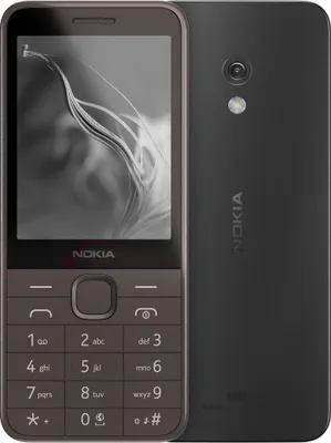 A front and back view of a Nokia feature phone.