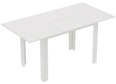 Immagine prodotto di Tavolo allungabile - Tavolo estensibile - Tavolino - Tavolo da cucina - Tavolo da pranzo - Bianco lucido - 120-160 cm