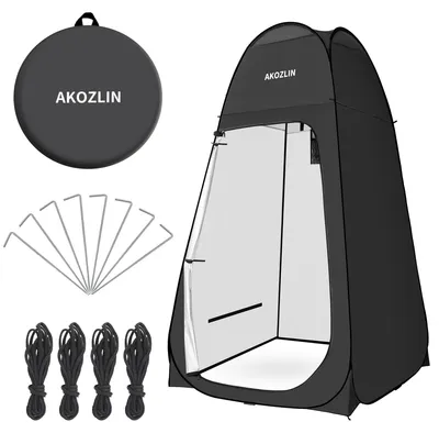 Obrázok produktu pre Pop-up sprchový stan, pre kempovanie, s prenosnou taškou, vodotesný, ľahký