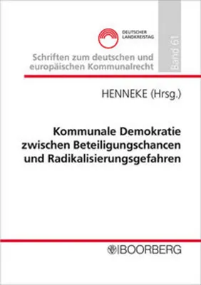 Obrázok produktu pre Kommunale Demokratie zwischen Beteiligungschancen und Radikalisierungsgefahren