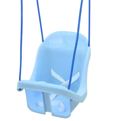 Produktbild von Babyschaukel Kinderschaukel Hängeschaukel Indoor & Outdoor Garten Schaukelsitz Blau