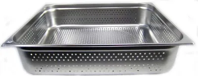 Produktbild von AcMax GN 2/1 Gastronormbehälter GN-Behälter Edelstahl 43,4 Liter Tiefe 150mm GELOCHT