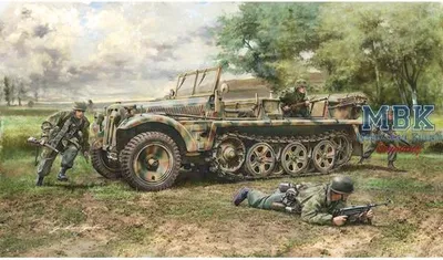Produktbild von ITALERI IT6561 Sd. Kfz. 10 Demag D7 w/ German Paratroops