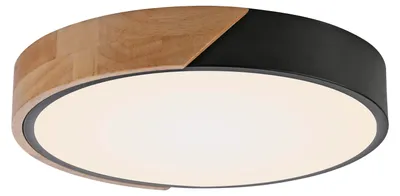 Produktbild von Just Light Deckenleuchte Lampe Led Bila Holz Schwarz Kunststoff Beleuchtung 3171
