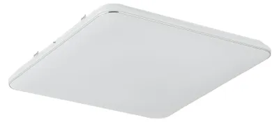 Obrázek produktu pro Čtvercový LED stropní svítidlo OMAR, bílé chromované, 48 W, neutrální bílá, 3400 lm, kov, rozměry: 5,4 x 53 x 53 cm, IP20, řada Zuma Line