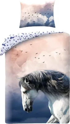 Zdjęcie produktu dla Poszwa na kołdrę Animal Pictures Paard - 140 x 200 cm - bawełna