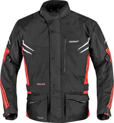 Produktbild von Germot Tyron Motorrad Textiljacke, schwarz/rot, 4XL