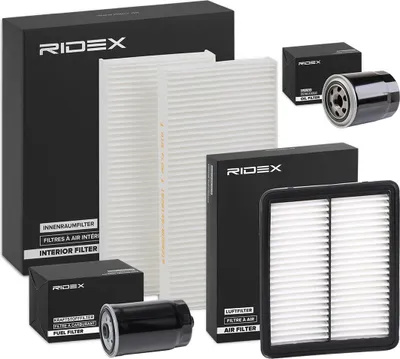 Produktbild von RIDEX Filterset Inspektionspaket Filtersatz für KIA SORENTO I (JC)