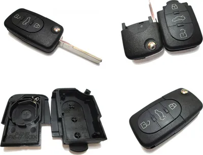 Produktbild von Schlüsselgehäuse mit Rohling 3 Tasten passend für Audi (AU04+R)