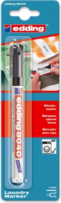 Produktbild von Edding Wäschemarker 8040 1 mm schwarz 1er-Blister 4004764793983