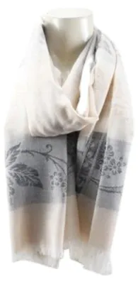 Produktbild von Damen Schal mit Blumen Muster » Fransenschal seidig weich 180x70cm » leichter Damenschal mit dezentem Blumenmuster » Frühling & Sommer Schal: Motiv 8 Motiv: Motiv 8
