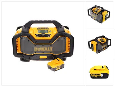 Produktbild von DeWalt DCR 027 N Akku Radio DAB+10,8-18,0 V + 1x Akku 5,0 Ah - ohne Ladegerät