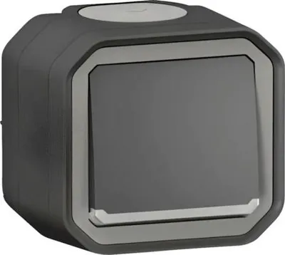 Image de Legrand Plexo NEW Bouton-poussoir lumineux IP55 apparent anthracite