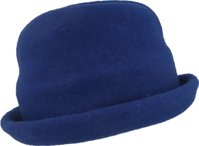 Kopka Clochard Hut aus Walkstrick in blau