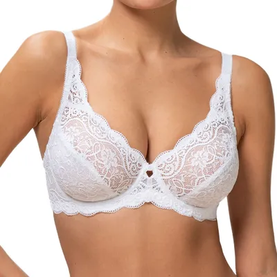 Produktbild von Triumph Amourette Floral Lace, Weicher Becher, Weiß, Bügel, Muster, Weiblich, Blumenmuster
