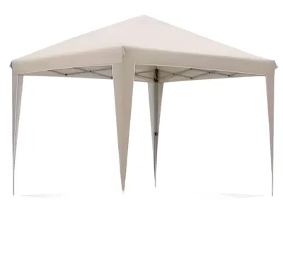 Zdjęcie produktu dla ZELURXX 3×3 m Składany pawilon wodoodporny Namiot ogrodowy z osłoną przeciwsłoneczną do użytku na zewnątrz, w ogrodzie, na plaży, na kempingu, na targach, kolor khaki