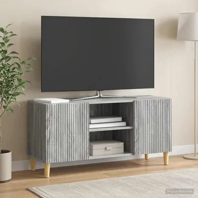 Immagine prodotto di vidaXL Mobile TV Sonoma grigio 102 x 34,5 x 50 cm in materiale derivato dal legno