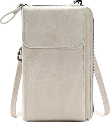 Produktbild von Umhängetasche Damen, kleine Handtasche mit Kartenfächern, Handy-Umhängetasche mit verstellbarem und abnehmbarem Schultergurt, Kunstleder Crossbody-Bag