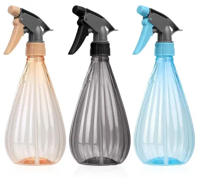 Produktbild von Pflanzenspray Blumensprüher Sprühflasche - 600 ml - Verstellbarer Sprühkopf - Kunststoff - Orange, Grau und Blau - Für Pflanzen und Haushalt