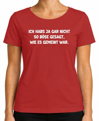 Immagine prodotto di Non l'ho detto così male come lo intendevo io divertente detto sarcastico Maglietta da donna, rosso, XL