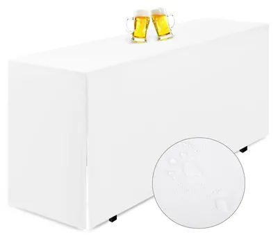 Produktbild von Biertischhusse wasserdicht 220 x 70 cm Weiß 1 Stück