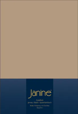 Produktbild von Janine ELASTIC Spannbetttuch 5002 .100 X 200 nougat