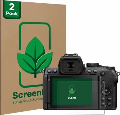 Produktbild von 2x ScreenLeaf Schutzfolie für Nikon Z50 II nachhaltiger Displayschutz Display Schutz Folie Klar Transparent