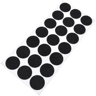 Immagine prodotto di Adsamm® | 21 feltrini | Ø 30 mm | Nero | rotondi | Feltrini autoadesivi per mobili di alta qualità, spessore 1,5 mm
