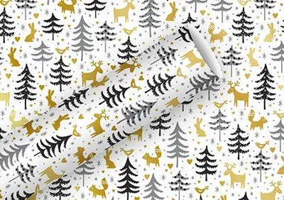 Produktbild von Braun + Company 1451 19610, Geschenkpapier, Mehrfarbig, Muster, Papier, Weihnachten, Matt