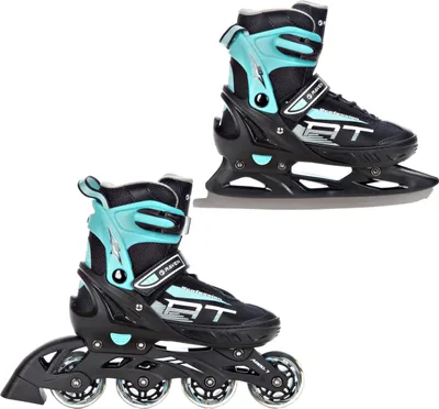 Produktbild von 2in1 Raven Inline Skates Profession Black/Mint 38-42 verstellbar