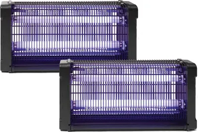 Produktbild von 2er Set elektrische Stechmückenfallen 360° Insektenvernichter mit UV Licht 100m²