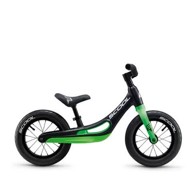 Image de Vélo sans pédales 12 pouces, S’COOL pedeX Magnesium, à partir d'environ 80-95 cm, à partir d'environ 1-2 ans, vélo sans pédales, noir/vert