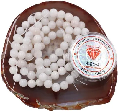 Zdjęcie produktu dla Koraliki do biżuterii DIY z kamieniami energetycznymi, 96 sztuk, 8 mm, Maansteen A